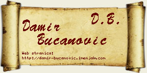 Damir Bučanović vizit kartica